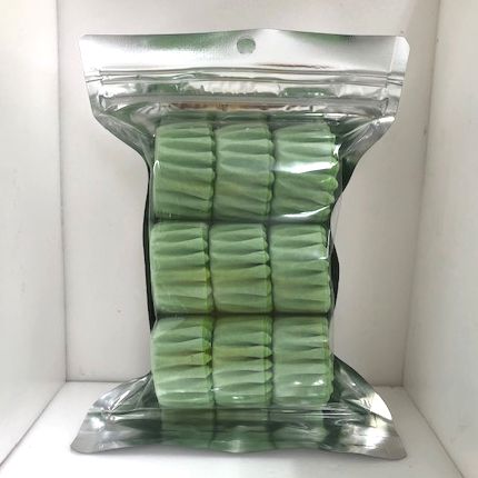 大豆カップ（緑色）54枚　アルミパック入画像