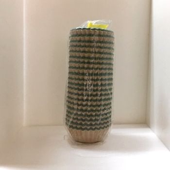 【訳あり　B級品　おかずカップ】PETフィルムケース　市松緑5Fの画像