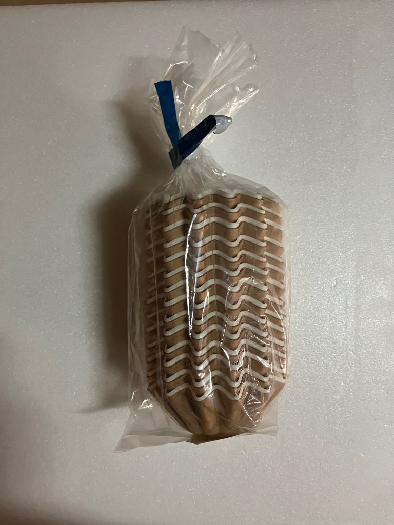 【訳あり　B級品　おかずカップ】PETフィルムケース　ホワイト朝顔の画像