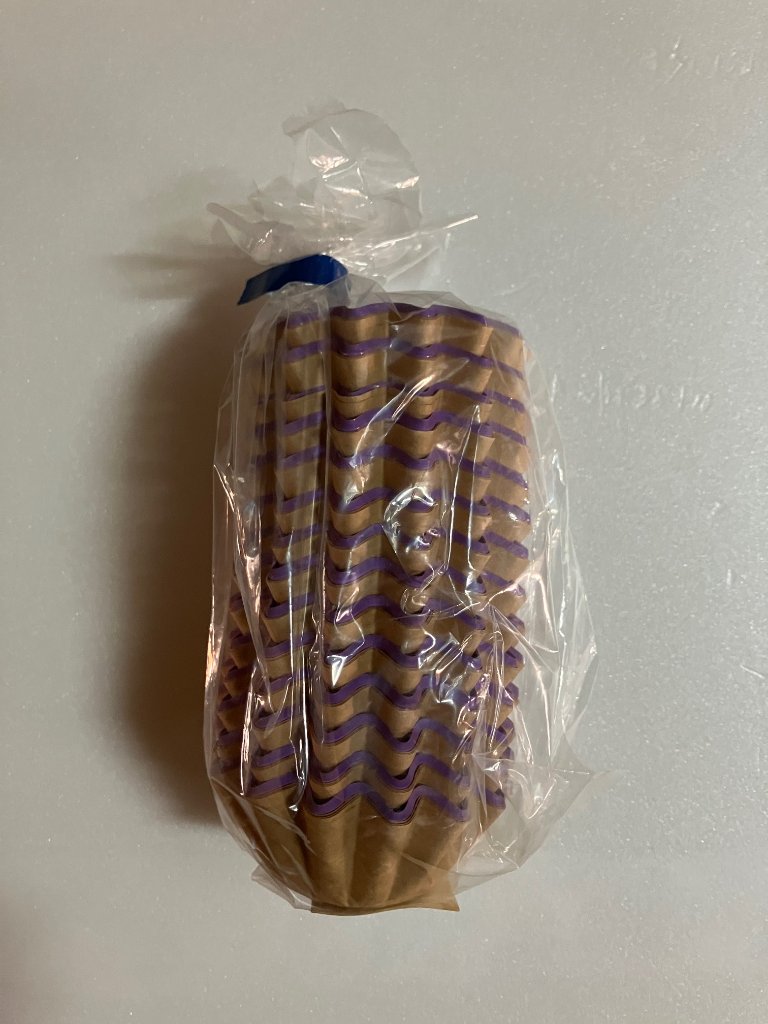 【訳あり　B級品　おかずカップ】PETフィルムケース　ムラサキ朝顔の画像