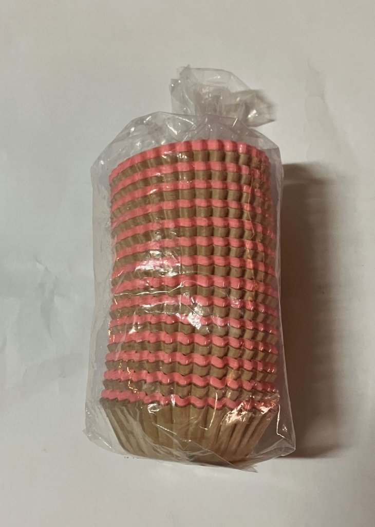 【訳あり　B級品　おかずカップ】PETフィルムケース　ピンク7Aの画像