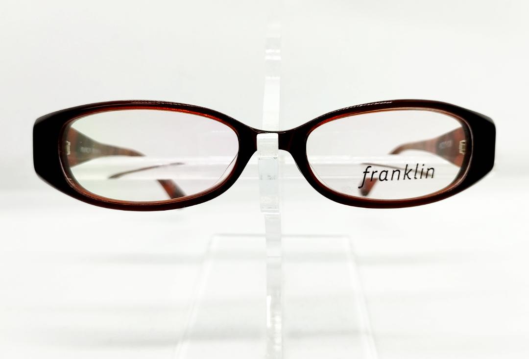 安心のニコン社製レンズ使用【レンズ付きメガネセット】 Franklin フランクリン　FR10-011A　（C3）ブラウンマーブル画像