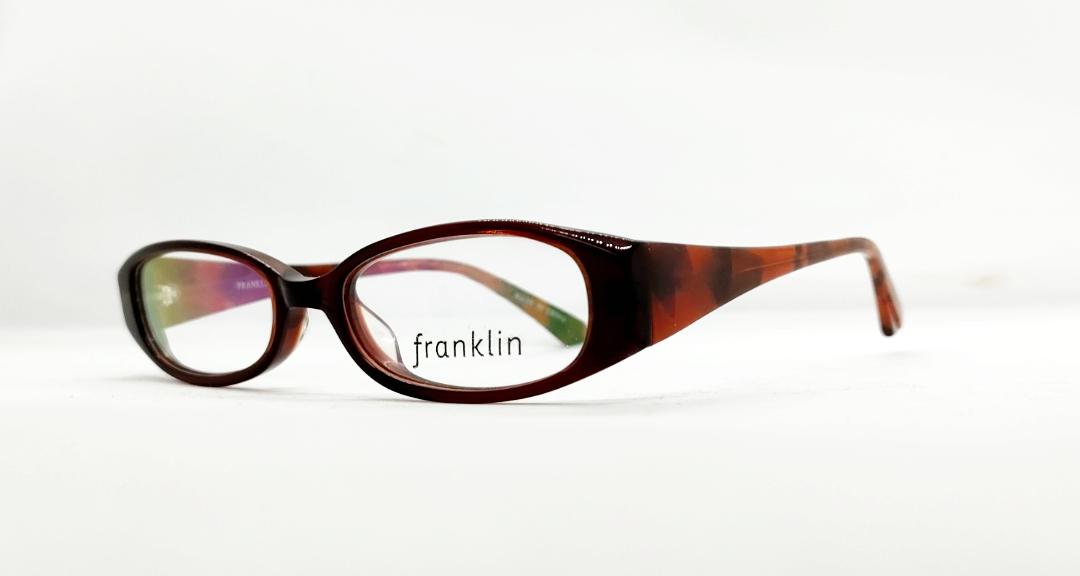 【レンズ付きメガネセット】フランクリン　FR10-011A　（C3）ブラック/ブラウンマーブル画像