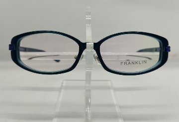 安心のニコン社製レンズ使用【レンズ付きメガネセット】フランクリン　FR10-013A　（C1）ブルー画像