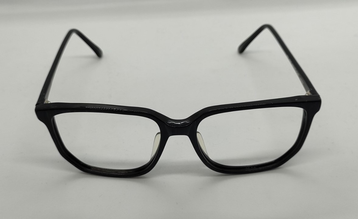 安心のニコン社製レンズ使用【レンズ付きメガネセット】セルフレーム№003　（Ｃ８８６８）ブラック／ブルーマーブル画像