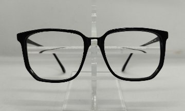 【レンズ付きメガネセット】セルフレーム№003　（Ｃ８８６８）ブラック／ブルーマーブル画像