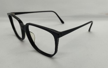 【レンズ付きメガネセット】セルフレーム№003　（Ｃ８８６８）ブラック／ブルーマーブル画像