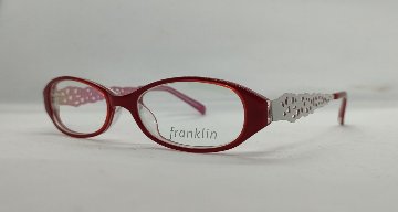 安心のニコン社製レンズ使用【レンズ付きメガネセット】フランクリン　FR10-006C　（C1）レッド／ホワイト／ピンク画像