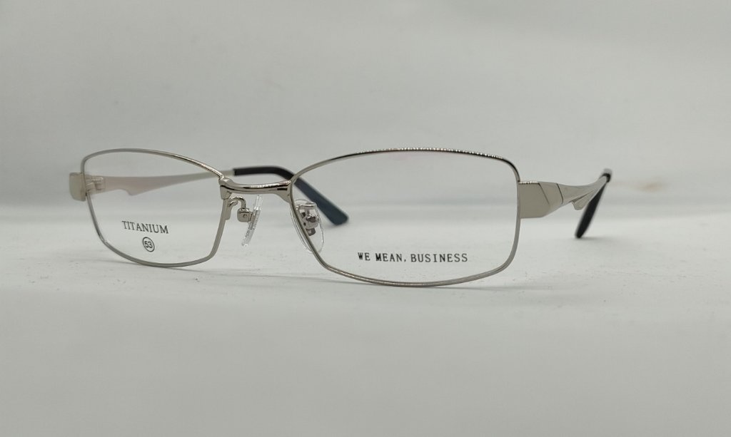 安心のニコン社製レンズ使用【レンズ付きメガネセット】WE MEAN,BUSINESS　WB11-003Ｂ　シルバー（Ｃ２）の画像