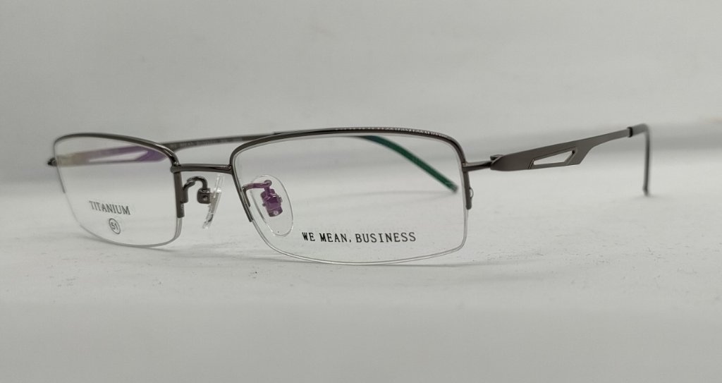 安心のニコン社製レンズ使用【レンズ付きメガネセット】WE MEAN,BUSINESS　WB11-004B ガンメタリック（C2）の画像
