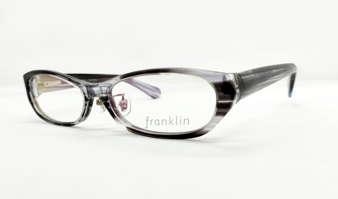 【レンズ付きメガネセット】フランクリン　FR10-009A　（ｃ1）black/grayマーブル画像