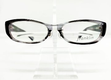 安心のニコン社製レンズ使用【レンズ付きメガネセット】フランクリン　FR10-009A　（ｃ1）black/grayマーブル画像