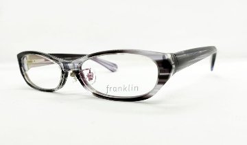 安心のニコン社製レンズ使用【レンズ付きメガネセット】フランクリン　FR10-009A　（ｃ1）black/grayマーブル画像