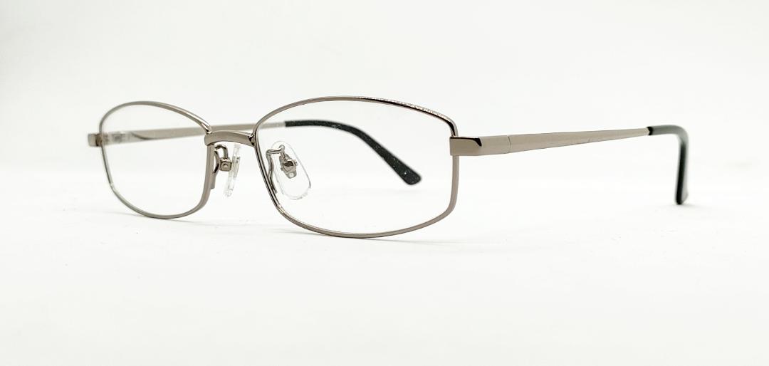 安心のニコン社製レンズ使用【レンズ付きメガネセット】メガネバンク　WB3296 シルバー画像