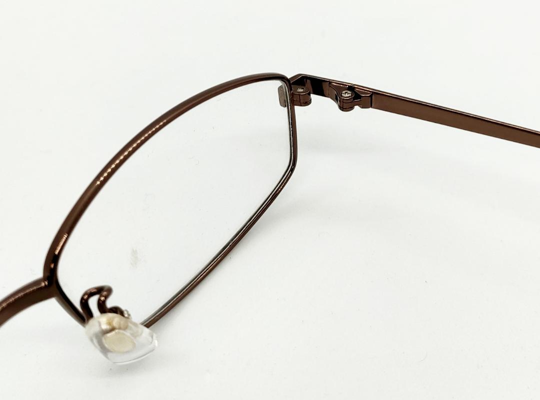 安心のニコン社製レンズ使用【レンズ付きメガネセット】メガネバンク　WB3296 ブラウン画像