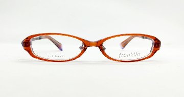 安心のニコン社製レンズ使用【レンズ付きメガネセット】Franklinフランクリン FR10-005C C1:オレンジ画像