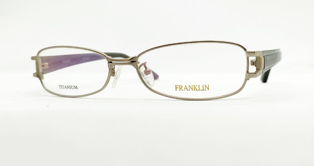 安心のニコン社製レンズ使用【レンズ付きメガネセット】Franklinフランクリン FR7007　C1:シルバー/グレー画像