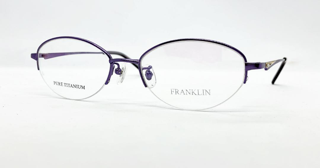 安心のニコン社製レンズ使用【レンズ付きメガネセット】 FRANKLIN フランクリン FR09-0917　パープル画像