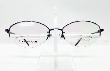 安心のニコン社製レンズ使用【レンズ付きメガネセット】 FRANKLIN フランクリン FR09-0917　パープル画像