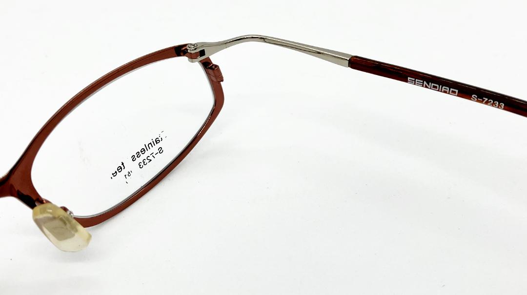 安心のニコン社製レンズ使用【レンズ付きメガネセット】　SENDIAO　S-7233　ブロンズ画像