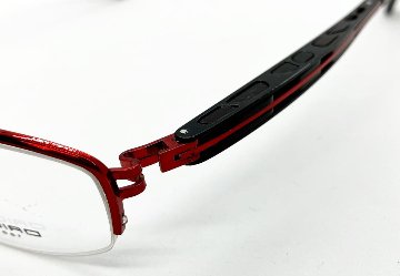 安心のニコン社製レンズ使用【レンズ付きメガネセット】　SENDIAO　S-7283　レッド／ブラック画像
