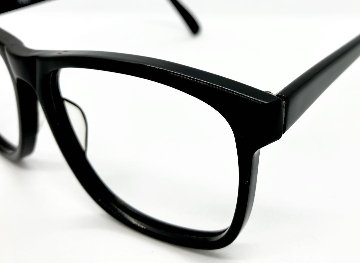 安心のニコン社製レンズ使用【レンズ付きメガネセット】　NOKIDDING　7002　ブラック画像
