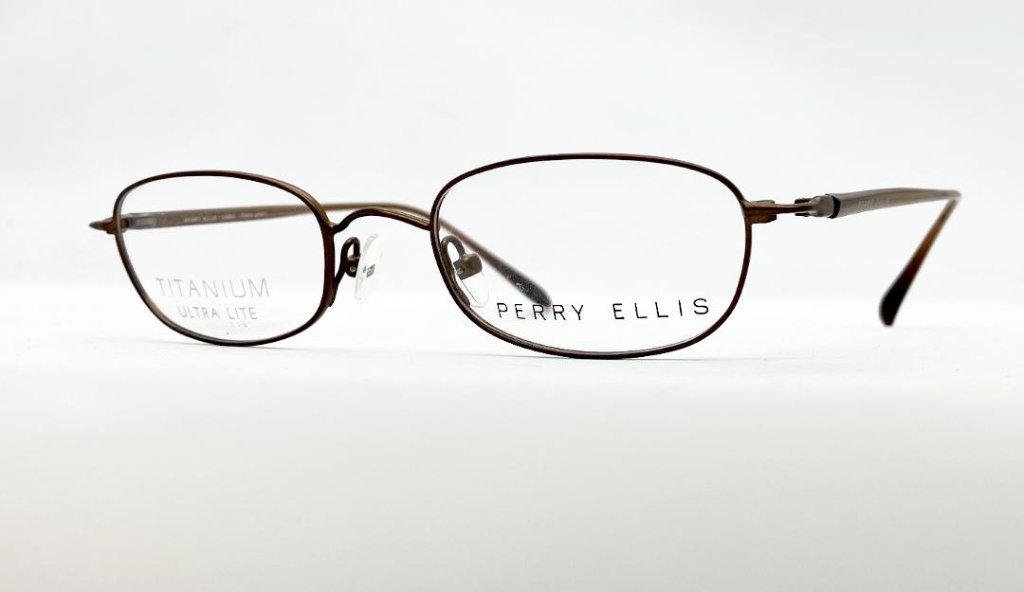 安心のニコン社製レンズ使用【レンズ付きメガネセット】　Perry Ellis　ペリーエリス　PE-200　ブラウンの画像
