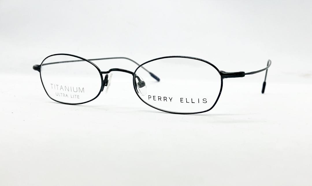 安心のニコン社製レンズ使用【レンズ付きメガネセット】　Perry Ellis　ペリーエリス　PE-192　ブルーメタリック画像
