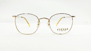 安心のニコン社製レンズ使用【レンズ付きメガネセット】　EYEVAN　アイヴァン№4　ゴールド画像