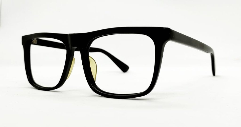 安心のニコン社製レンズ使用【レンズ付きメガネセット】　NOKIDDING　Sフレーム　ブラックの画像