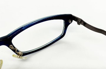 安心のニコン社製レンズ使用【レンズ付きメガネセット】　FRANKLIN　フランクリンFR-10-001C　ダークブルー/スモーク画像