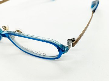 安心のニコン社製レンズ使用【レンズ付きメガネセット】　FRANKLIN フランクリンFR10-004C　クリアブルー画像