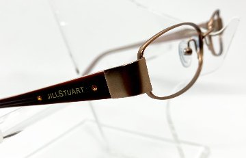安心のニコン社製レンズ使用【レンズ付きメガネセット】 JILL STUART ジルスチュアート　JS233　マットゴールド/エンジ画像