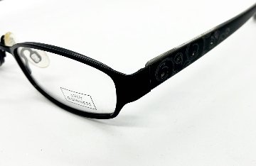 安心のニコン社製レンズ使用【レンズ付きメガネセット】　LULU GUINNESS　ルルギネス　L680　ブラック画像