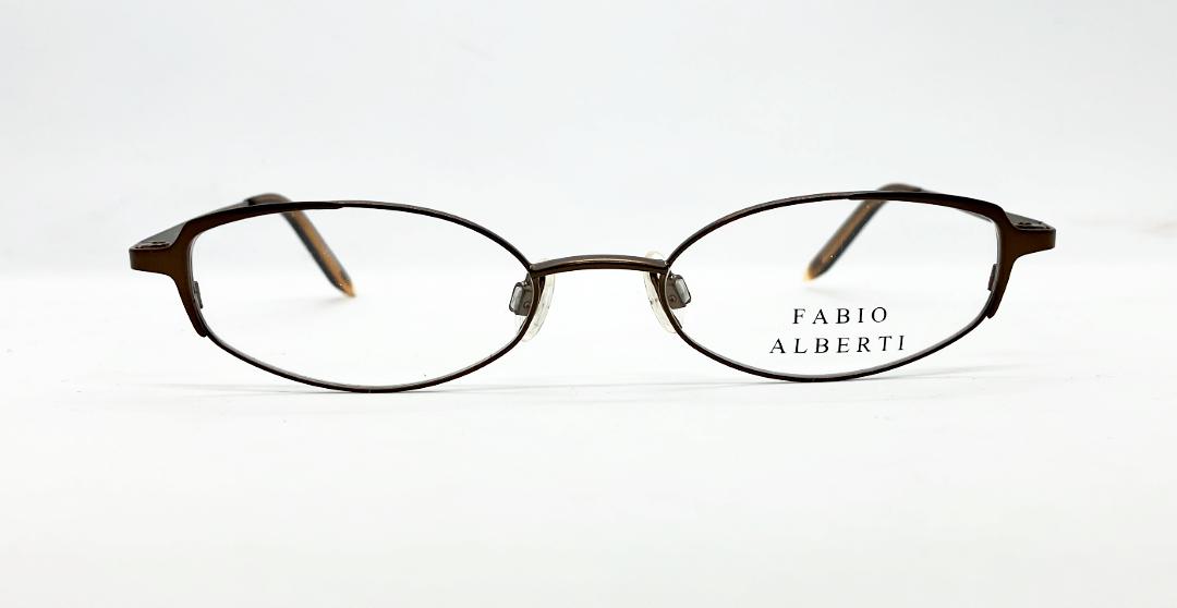 安心のニコン社製レンズ使用【レンズ付きメガネセット】　FABIO ALBERTI ファビオアルベルティ FA861　ブラウン画像