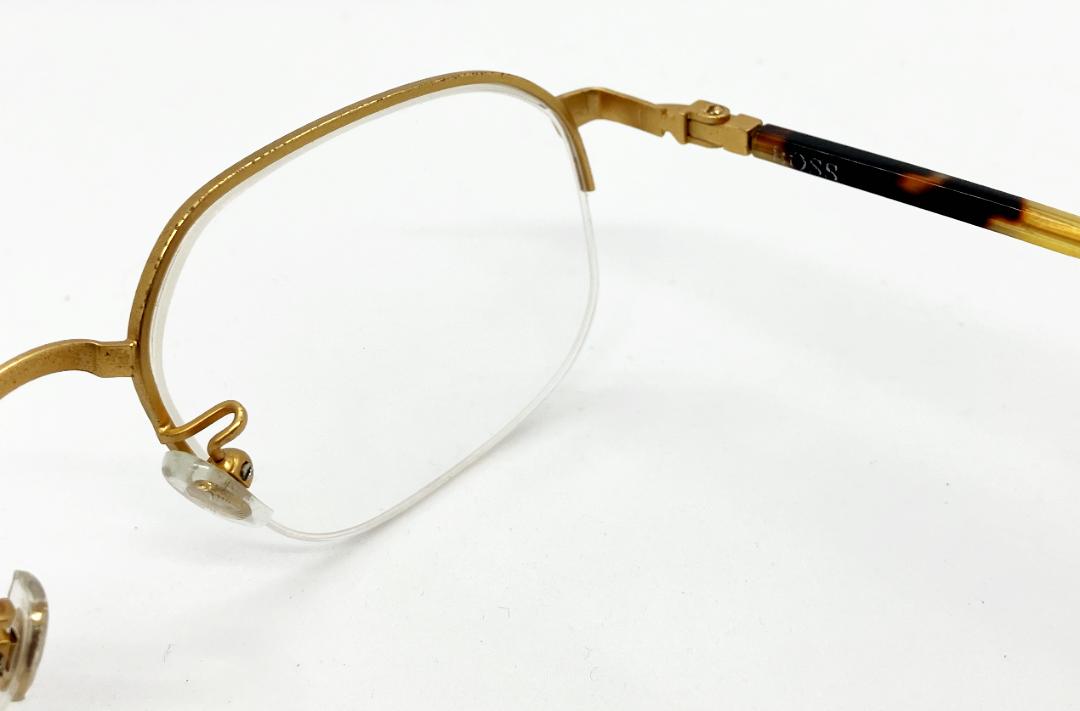 安心のニコン社製レンズ使用【レンズ付きメガネセット】　BOSS ボス　4712-41　マットゴールド画像