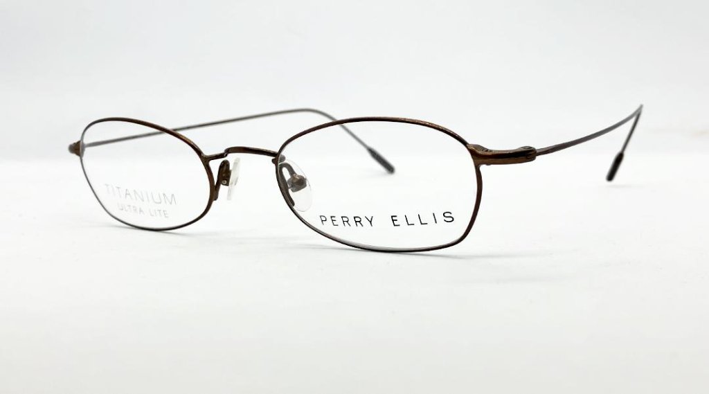 安心のニコン社製レンズ使用【レンズ付きメガネセット】　Perry Ellis　ペリーエリス　PE-192　ブラウンの画像