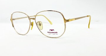 安心のニコン社製レンズ使用【レンズ付きメガネセット】　TECHNOS テクノス 55-006 ゴールド画像