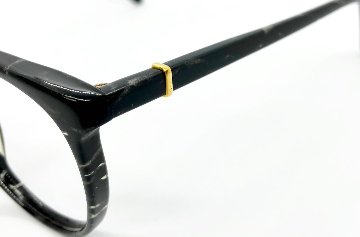 安心のニコン社製レンズ使用【レンズ付きメガネセット】　ALPHA CUBIC アルファキュービック 28001 ブラック/シルバーマーブル画像