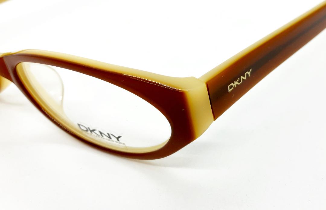 安心のニコン社製レンズ使用【レンズ付きメガネセット】　DKNY DY4545-3117　ブラウン／クリーム画像