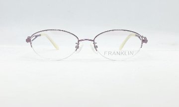 安心のニコン社製レンズ使用【レンズ付きメガネセット】Franklin フランクリン FR10-008B (C2) ピンク画像