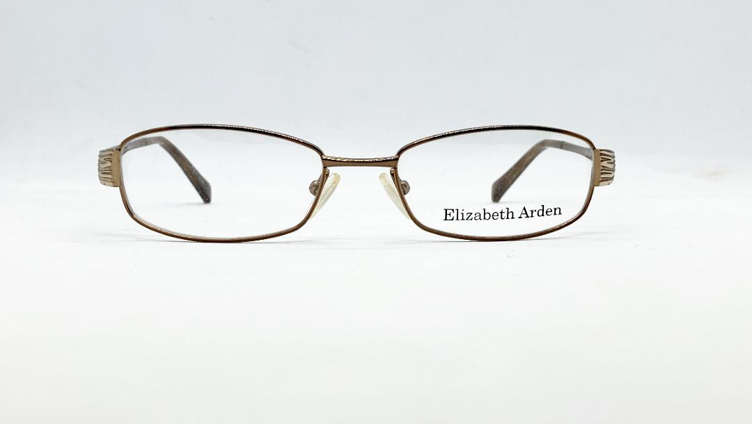安心のニコン社製レンズ使用【レンズ付きメガネセット】ElizabethArden　EA-1054-1　ブラウン画像