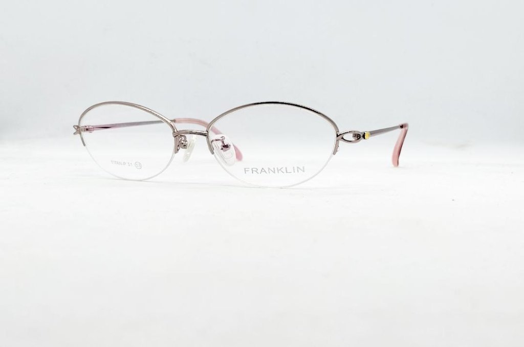 安心のニコン社製レンズ使用【レンズ付きメガネセット】　フランクリン FR09-0915 ピンクの画像