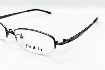 安心のニコン社製レンズ使用【レンズ付きメガネセット】　フランクリン FR09-0904 (２:マットシルバー)画像
