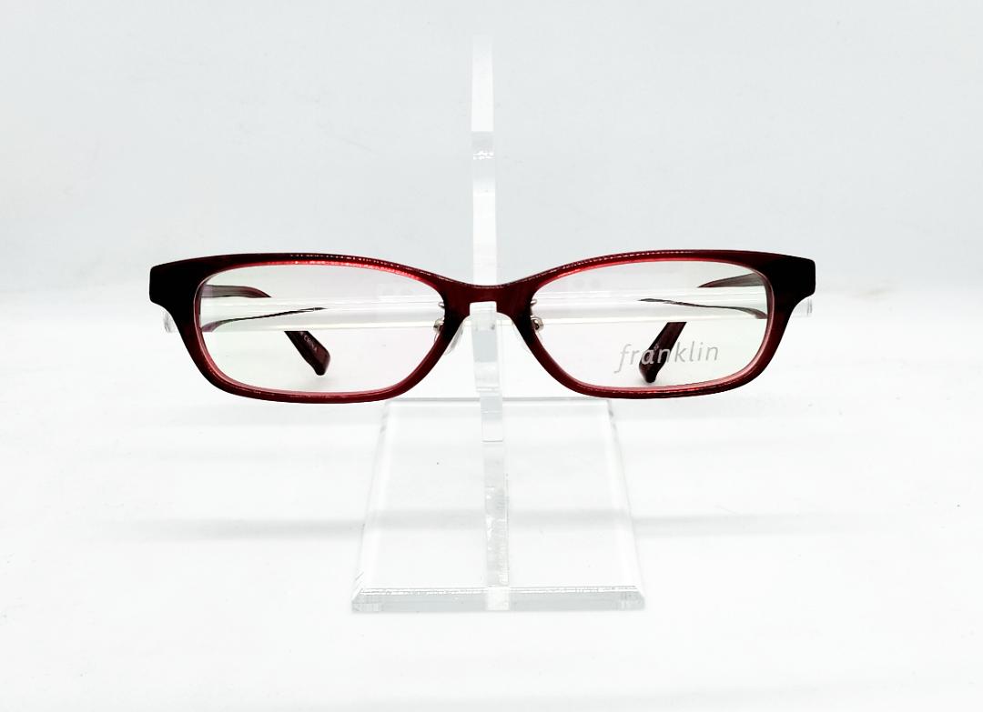 安心のニコン社製レンズ使用【レンズ付きメガネセット】フランクリン　FR10-006A （Ｃ2）レッド画像