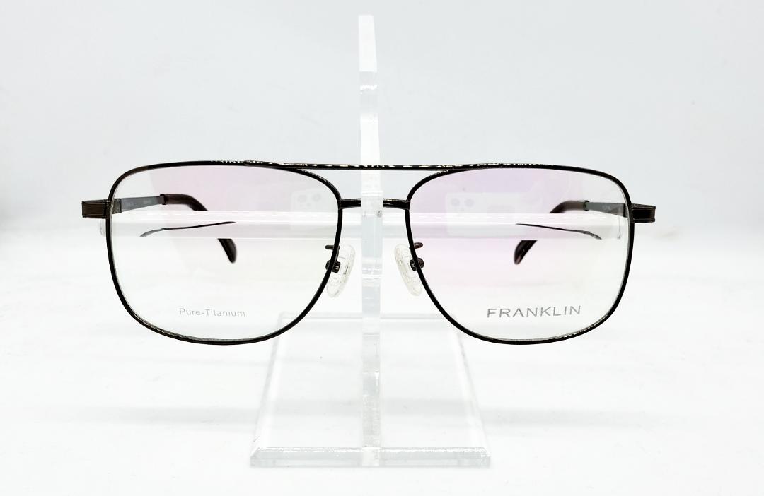 安心のニコン社製レンズ使用【レンズ付きメガネセット】　フランクリンFranklin　FR09-0910　ダークブラウン画像