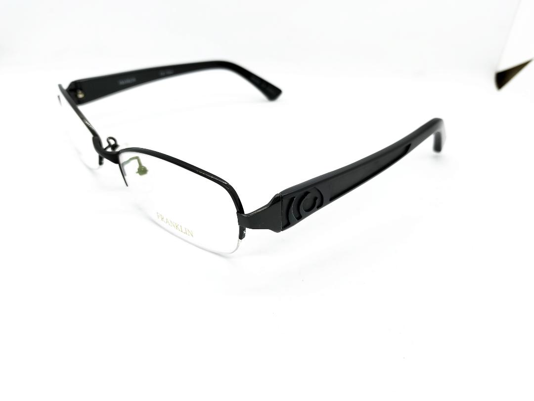安心のニコン社製レンズ使用【レンズ付きメガネセット】フランクリン FR-7004 (c2) ブラック画像