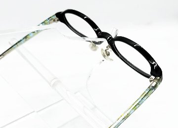 安心のニコン社製レンズ使用【レンズ付きメガネセット】　Eye Candy　TR9129　ブラック/デザインクリア画像