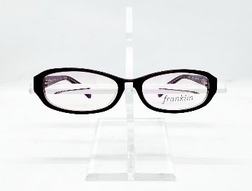 安心のニコン社製レンズ使用【レンズ付きメガネセット】　フランクリン Franklin FR-010A　パープル画像