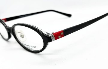 安心のニコン社製レンズ使用【レンズ付きメガネセット】　OLIVE des OLIVE(ｵﾘｰﾌﾞﾃﾞｵﾘｰﾌﾞ) OD-5044　ブラック/レッド画像